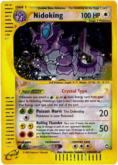 Nidoking, ukážková karta