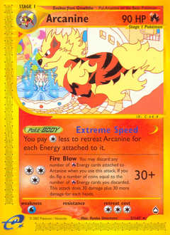 Arcanine z edície Aquapolis, karta č.2