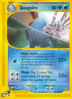 Quagsire z edície Aquapolis, karta č.30