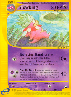 Slowking z edície Aquapolis, karta č.34