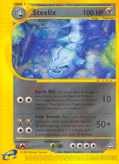Steelix z edície Aquapolis, karta č.35