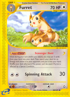 Furret z edície Aquapolis, karta č.48