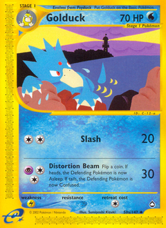 Golduck z edície Aquapolis, karta č.50