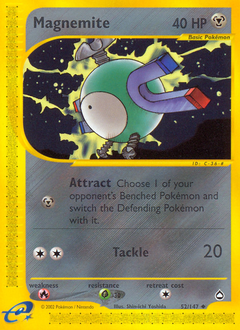 Magnemite z edície Aquapolis, karta č.52