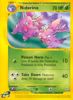 Nidorino z edície Aquapolis, karta č.55