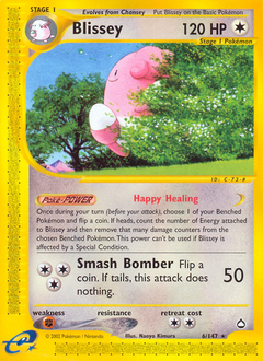 Blissey z edície Aquapolis, karta č.6