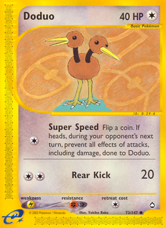 Doduo z edície Aquapolis, karta č.73