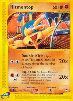 Hitmontop z edície Aquapolis, karta č.82