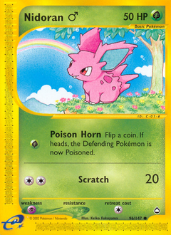 Nidoran ♂ z edície Aquapolis, karta č.96