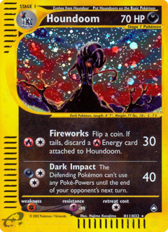 Houndoom z edície Aquapolis, karta č.H11