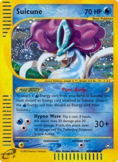 Suicune z edície Aquapolis, karta č.H25