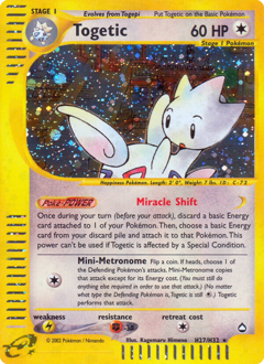 Togetic z edície Aquapolis, karta č.H27