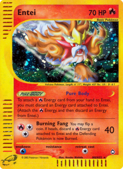 Entei z edície Aquapolis, karta č.H8
