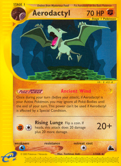 Aerodactyl z edície Skyridge, karta č.1