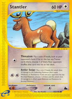 Stantler z edície Skyridge, karta č.102