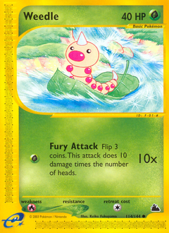 Weedle, ukážková karta