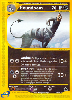Houndoom z edície Skyridge, karta č.12