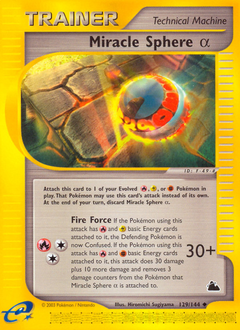 Miracle Sphere α z edície Skyridge, karta č.129