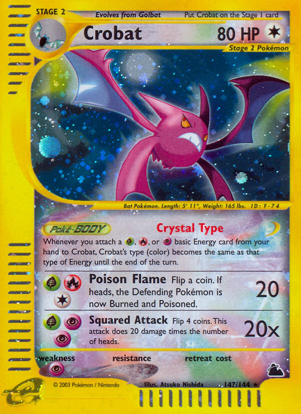 Crobat z edície Skyridge, karta č.147