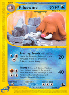 Piloswine z edície Skyridge, karta č.24