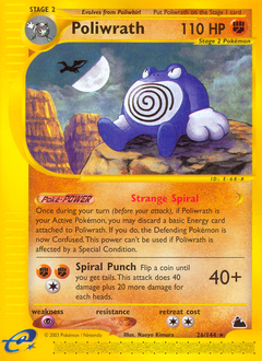 Poliwrath z edície Skyridge, karta č.26