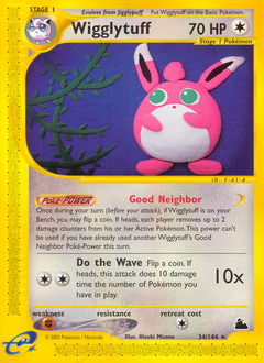 Wigglytuff z edície Skyridge, karta č.34