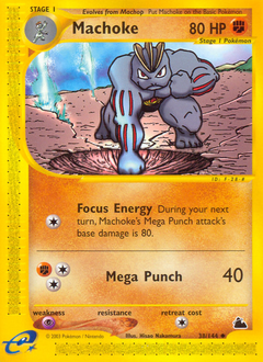 Machoke z edície Skyridge, karta č.38