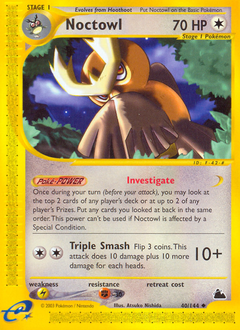 Noctowl z edície Skyridge, karta č.40