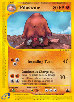 Piloswine z edície Skyridge, karta č.43