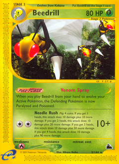Beedrill z edície Skyridge, karta č.5
