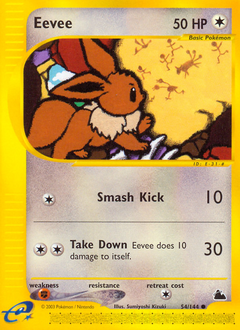 Eevee z edície Skyridge, karta č.54