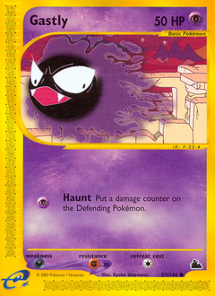 Gastly z edície Skyridge, karta č.57