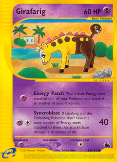Girafarig z edície Skyridge, karta č.58