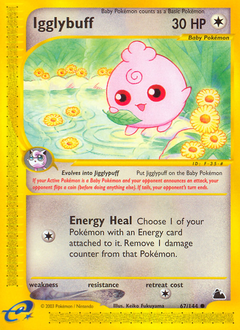 Igglybuff z edície Skyridge, karta č.67