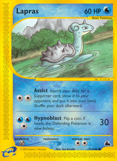 Lapras z edície Skyridge, karta č.71