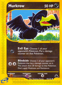 Murkrow z edície Skyridge, karta č.79