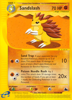 Sandslash z edície Skyridge, karta č.93
