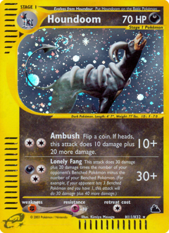 Houndoom z edície Skyridge, karta č.H11