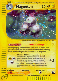 Magneton, ukážková karta