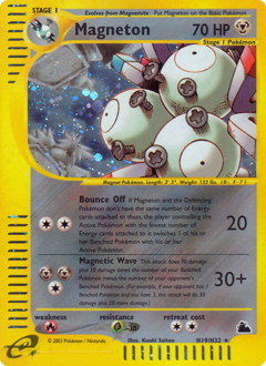 Magneton z edície Skyridge, karta č.H19