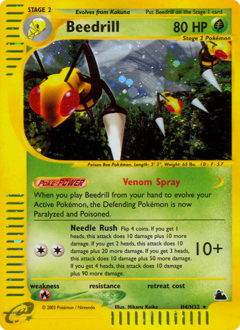 Beedrill, ukážková karta