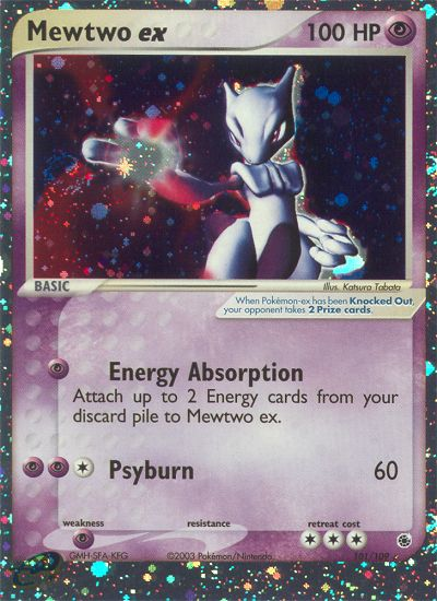 Mewtwo ex z edície Ruby & Sapphire, karta č.101