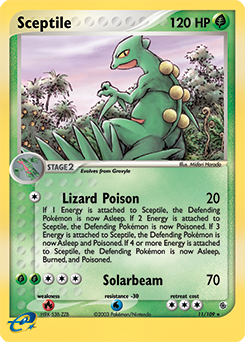 Sceptile z edície Ruby & Sapphire, karta č.11