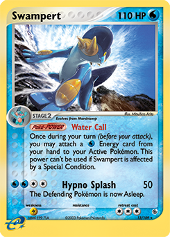 Swampert z edície Ruby & Sapphire, karta č.13