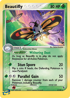 Beautifly z edície Ruby & Sapphire, karta č.2