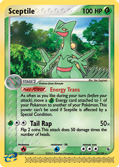 Sceptile z edície Ruby & Sapphire, karta č.20