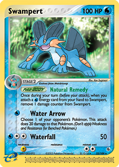 Swampert z edície Ruby & Sapphire, karta č.23