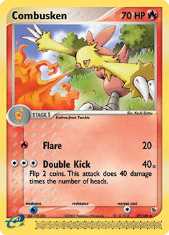 Combusken z edície Ruby & Sapphire, karta č.27