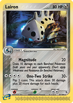 Lairon z edície Ruby & Sapphire, karta č.37