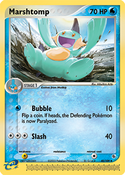 Marshtomp z edície Ruby & Sapphire, karta č.40